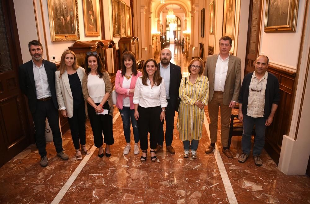 La alcaldesa Inés Rey da a conocer el reparto de áreas de Gobierno.