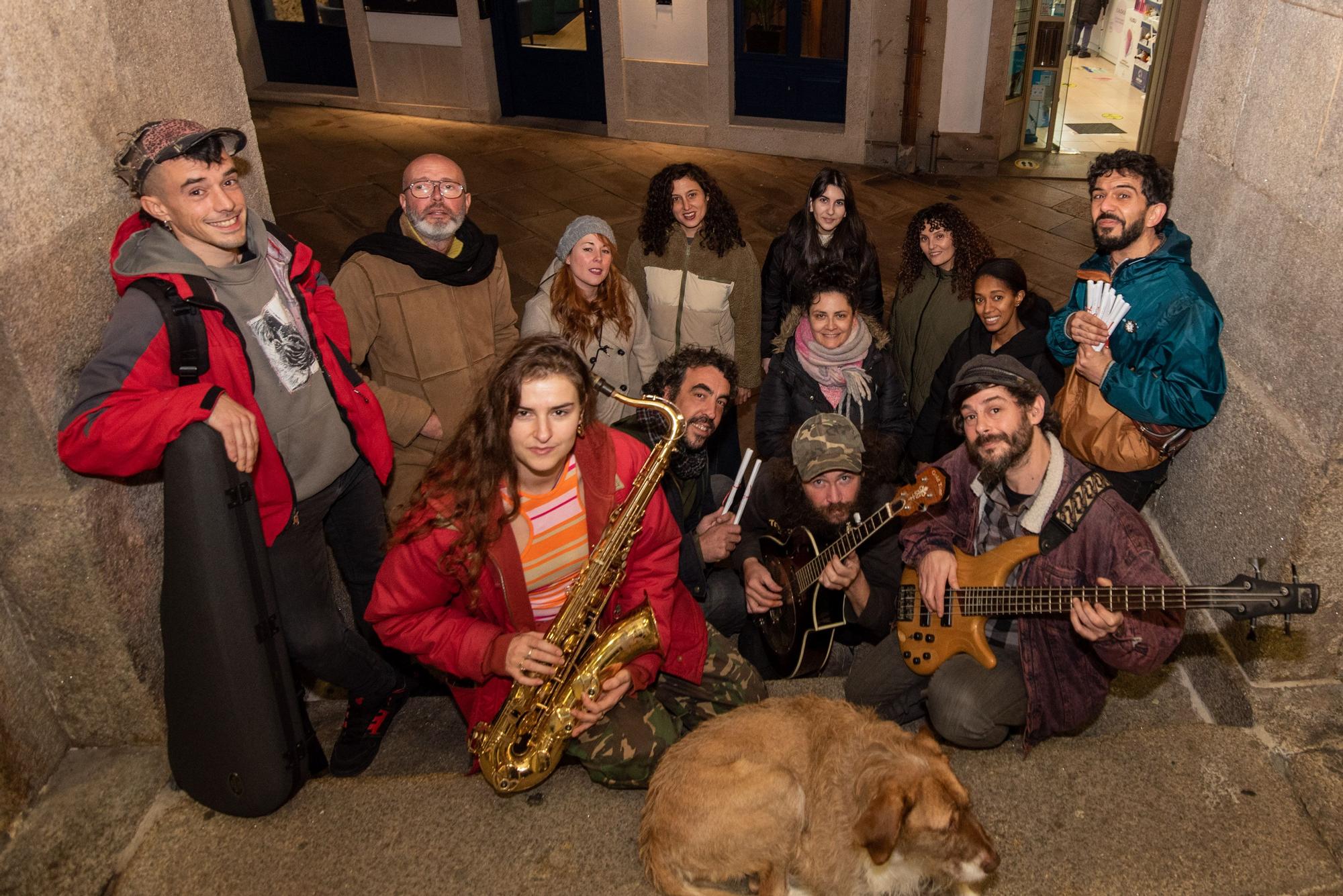 Músicos callejeros de A Coruña, al escenario del teatro Rosalía