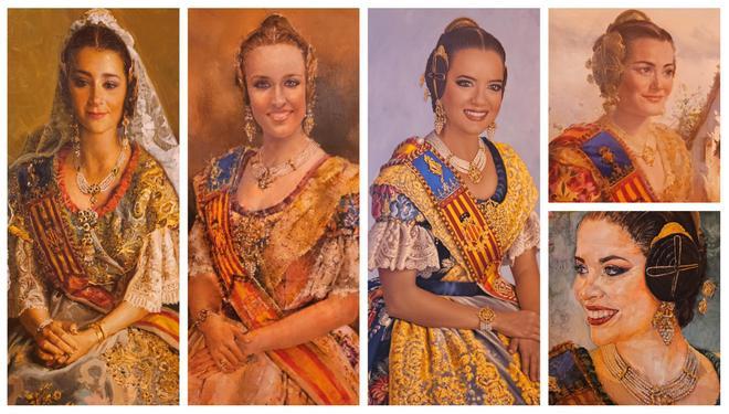 Los retratos de falleras mayores de València en el Museo Fallero