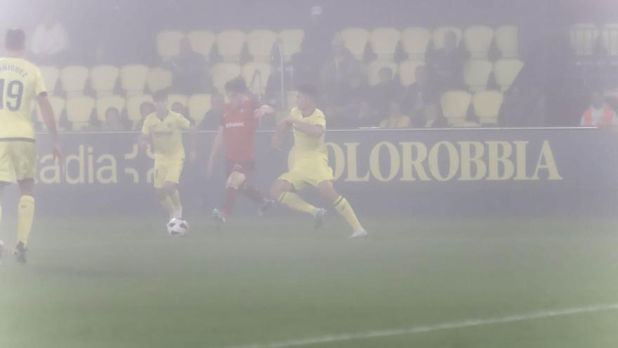 Galería | Un Villarreal B-Mirandés marcado por la niebla