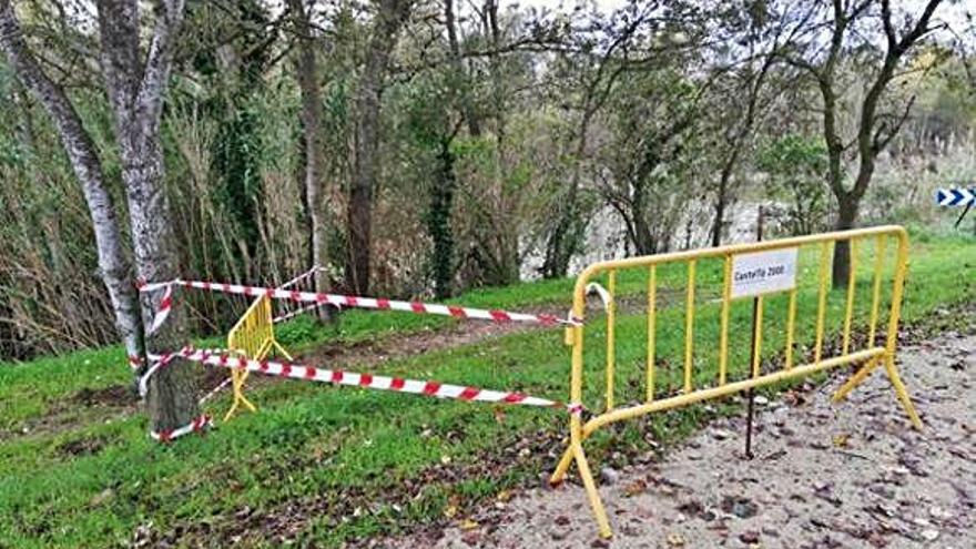 Una de les zones afectades pel desbordament de la Muga.