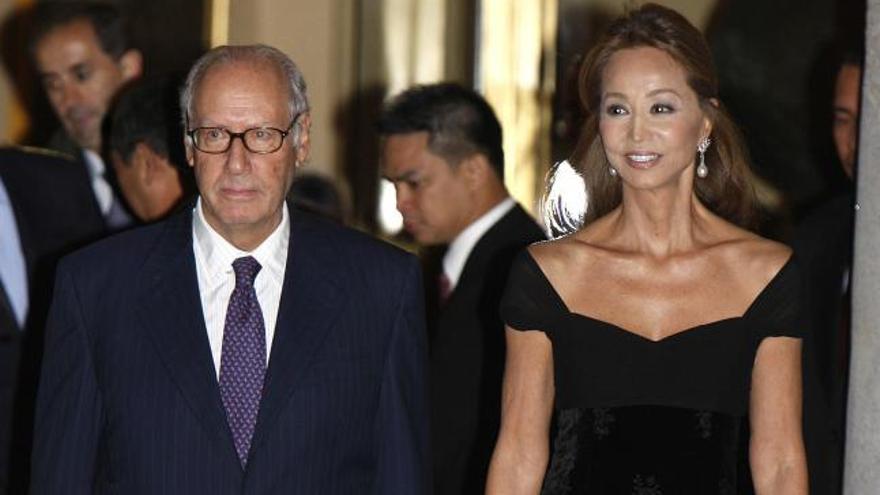 El exministro Miguel Boyer y su mujer, Isabel Preysler