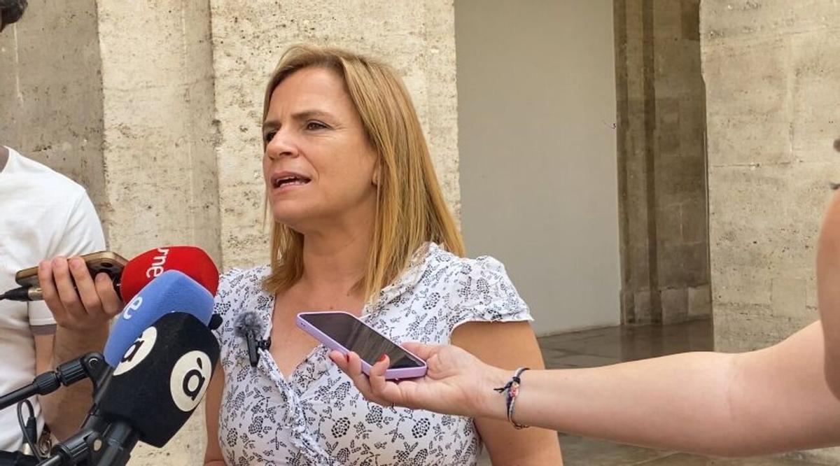 Pilar Bernabé, esta mañana