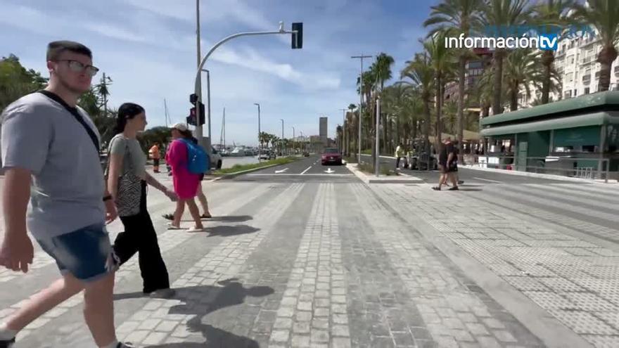 El tráfico ya circula, de nuevo, por la fachada litoral de Alicante
