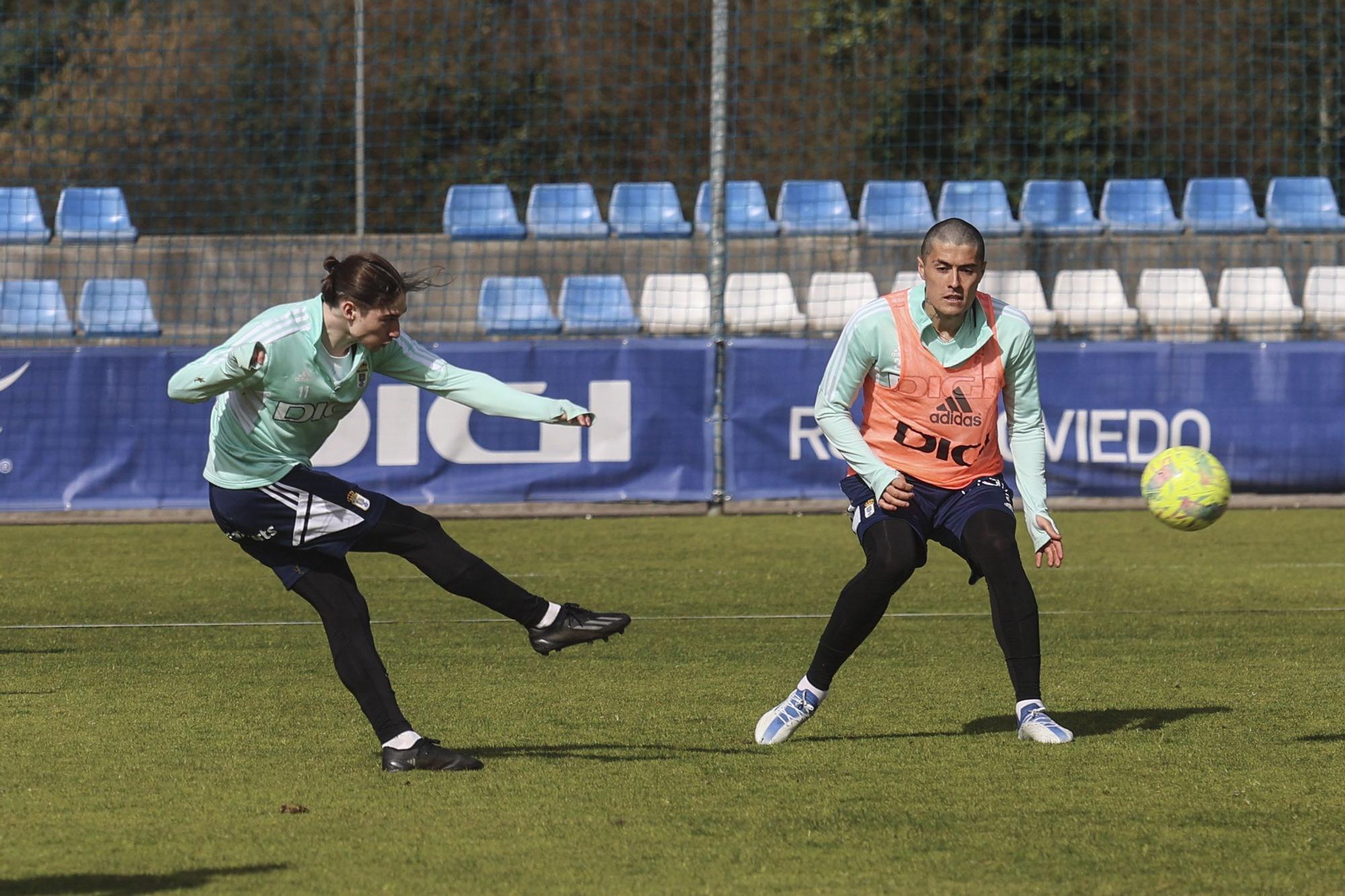 EN IMÁGENES: el entrenamiento del Oviedo