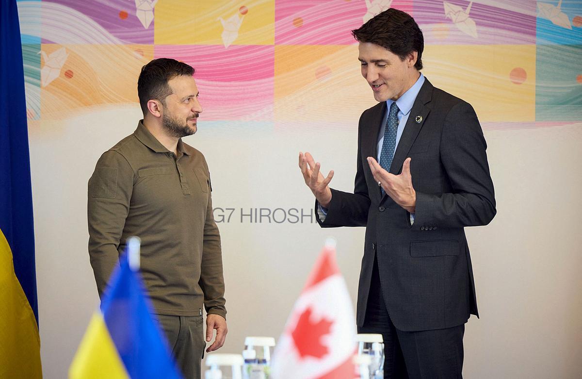 Zelenskiy en  la cumbre de líderes del Grupo de los Siete (G-7) en Hiroshima