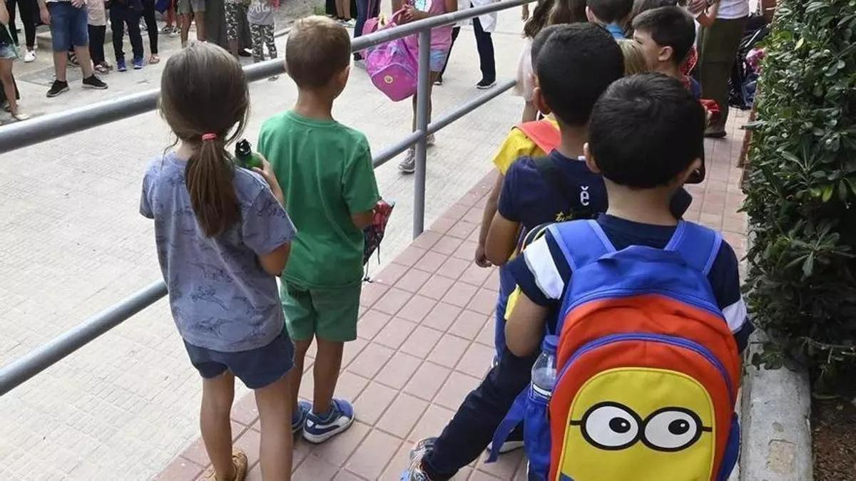 Alumnos de un colegio.