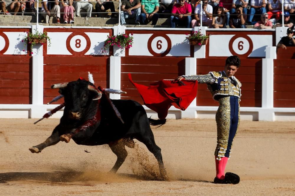 Novillada en El Bibio en la Feria de Begoña 2018.