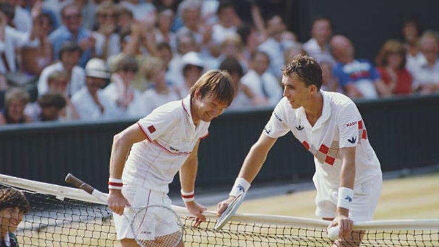 Connors y Lendl, en uno de sus escasos buenos momentos