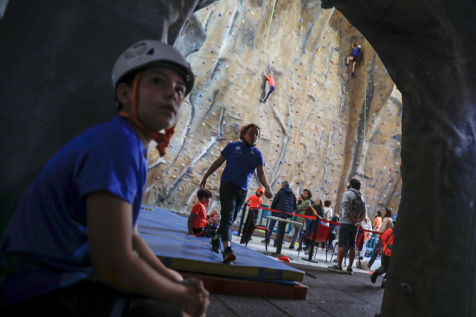 EN IMÁGENES: final regional de escalada de los Juegos Deportivos del Principado