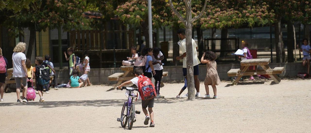 Una escola gironina, en una imatge d’arxiu