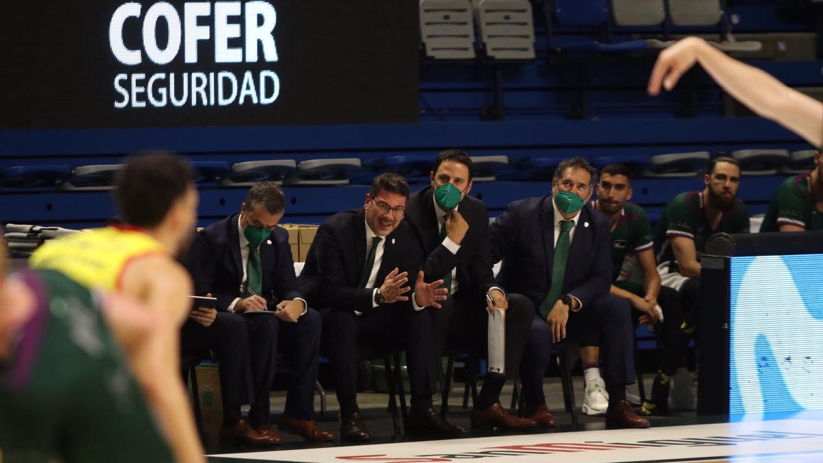 Fotis Katsikaris, durante el partido contra el Andorra.