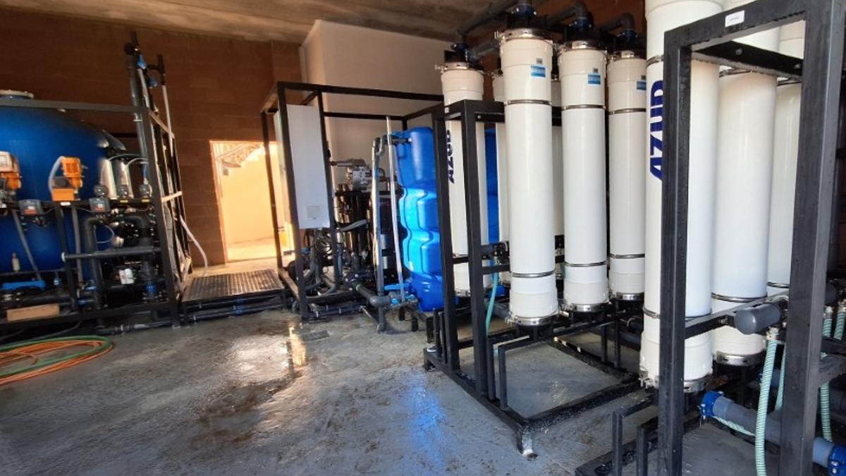 La nova potabilitzadora a Portbou