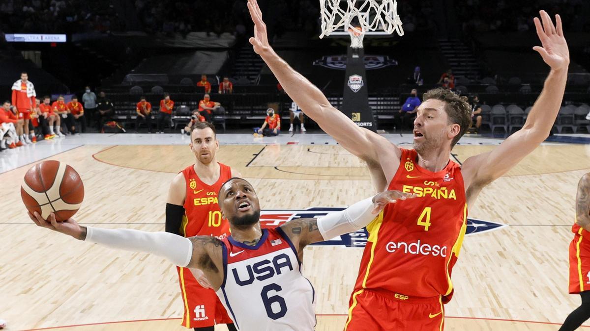 Pau Gasol ha vivido muchos duelos ante Estados Unidos