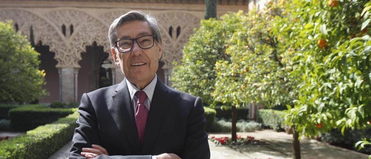 El presidente del PAR y vicepresidente del Gobierno de Aragón, Arturo Aliaga, en una reciente entrevista para EL PERIÓDICO, en las Cortes de Aragón.