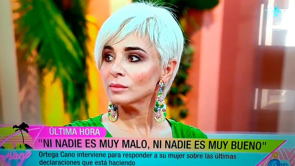 La descolocada reacción de Ana María Aldón tras entrar Ortega Cano en directo: &quot;Se le acaba el chollo&quot;