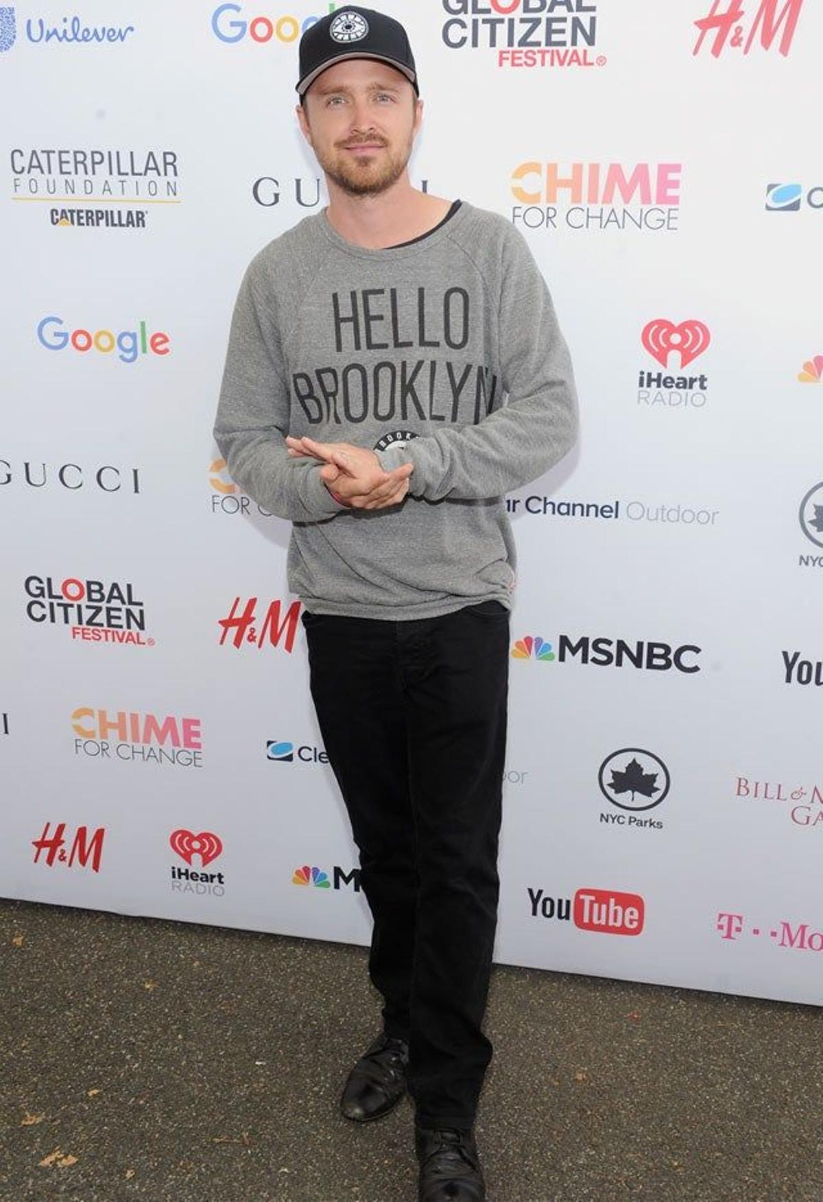Aaron Paul, en el 2015 Global Citizen Festival