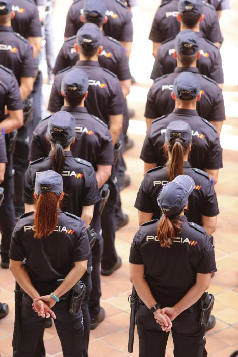 Málaga recibe a 190 cadetes de la Policía Nacional que harán prácticas durante un año.