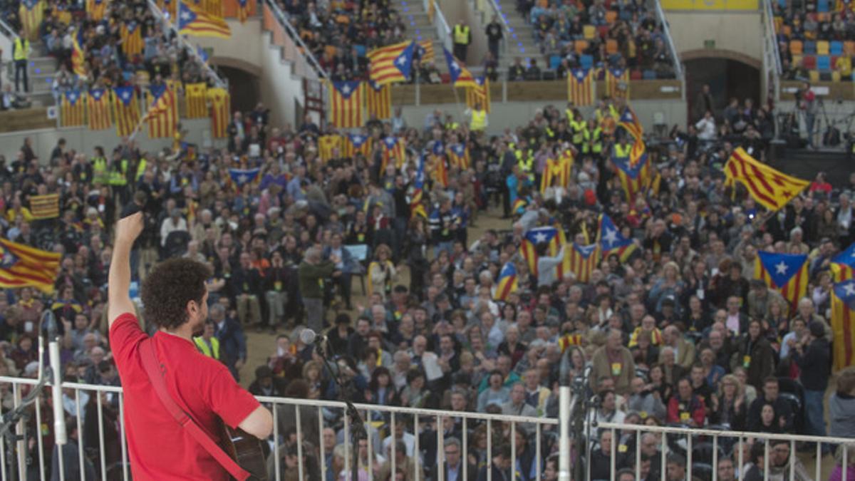 El encuentro de la Assamblea Nacional Catalana (ANC) de este sábado.