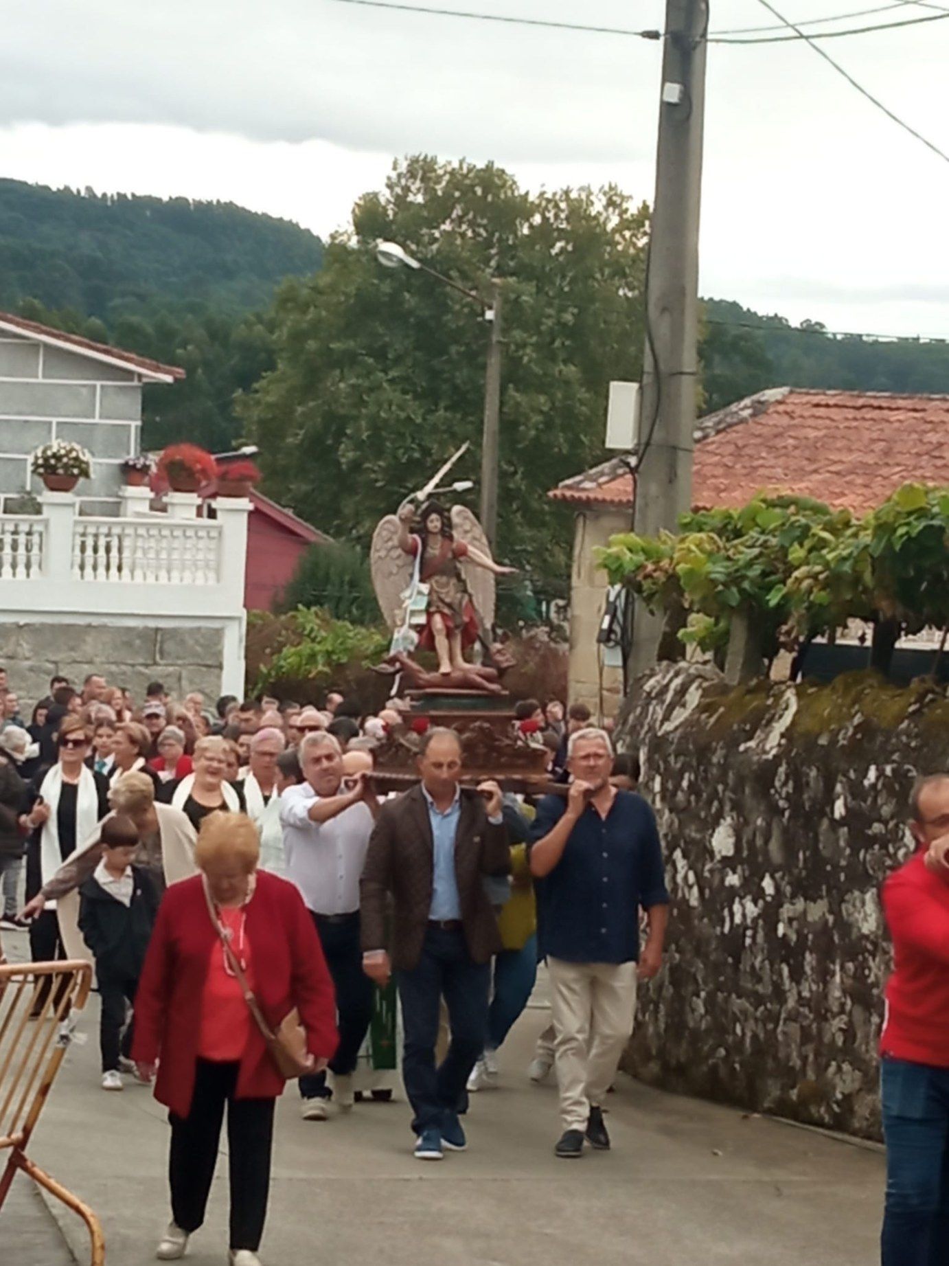 La fiesta de San Miguel Arcángel en Trabanca Badiña (Vilagarcía).