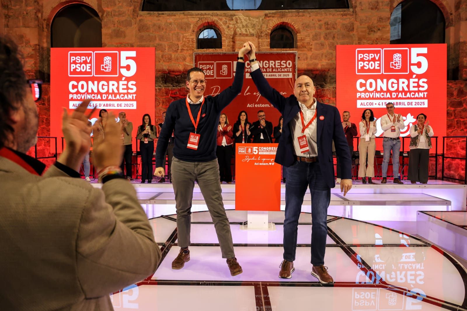 Leire Pajín abre el congreso provincial del PSOE alicantino celebrado en Alcoy