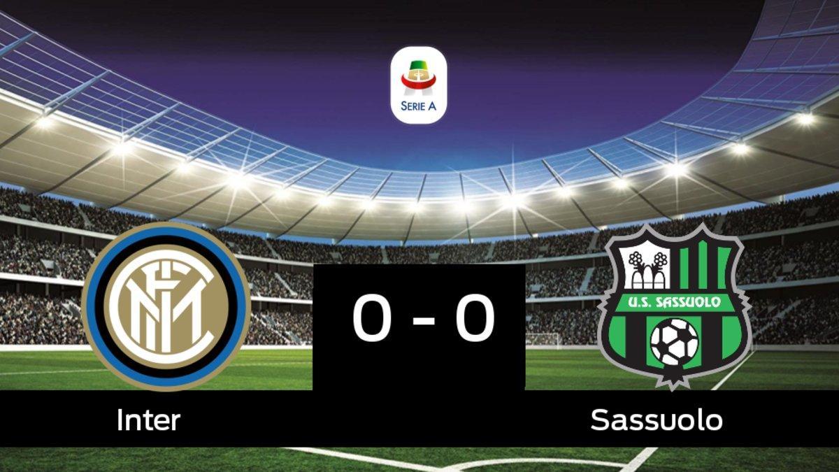 El Inter y el Sassuolo empataron a cero