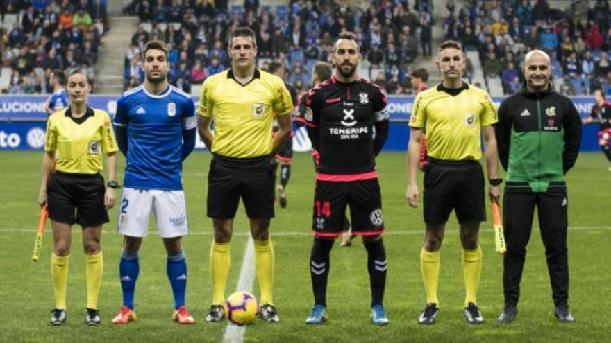 Díaz de Mera, en el Oviedo-Tenerife.