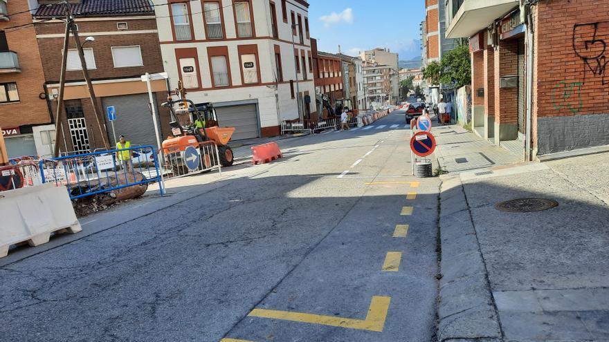 No es pot pujar per la carretera de Santpedor, a Manresa, a causa d&#039;obres