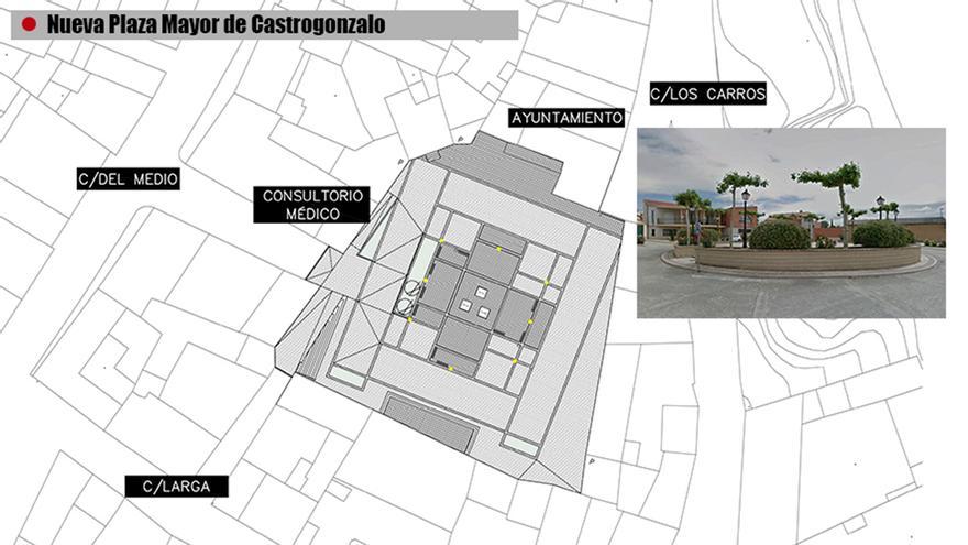 Castrogonzalo adjudica la reforma de la plaza con 17.000 euros de baja