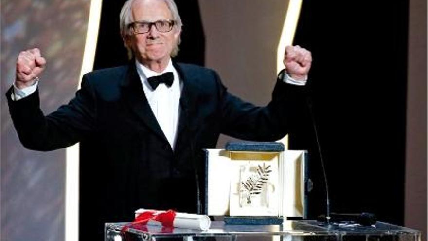 Ken Loach, el guanyador de la 69a edició del Festival de Canes per &quot;I, Daniel Blake&quot;.