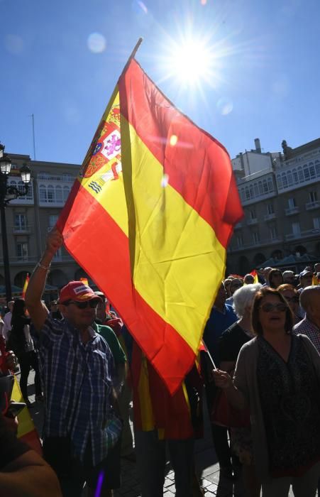 Concentración por la unidad de España en A Coruña