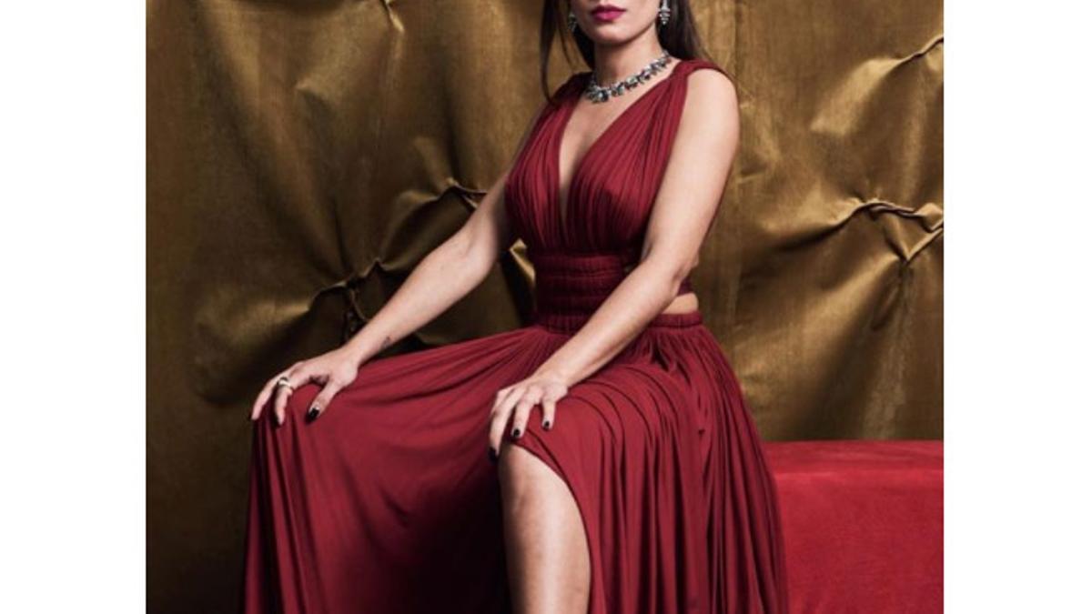Hiba Abouk en el backstage de la gala de los Premios Goya 2018