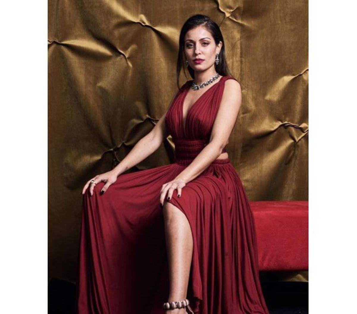 Hiba Abouk en el backstage de la gala de los Premios Goya 2018