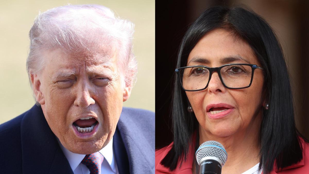 Trump pretende reunirse con Delcy Rodríguez durante la Asamblea de la ONU
