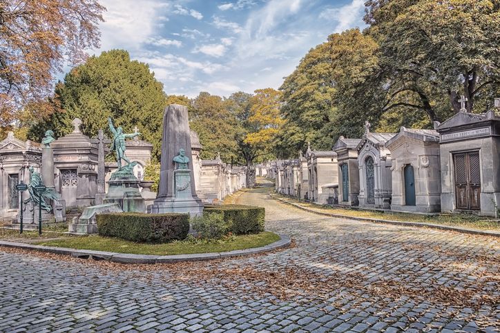 El cementerio de Père-Lachaise es uno de los más famosos de París.
