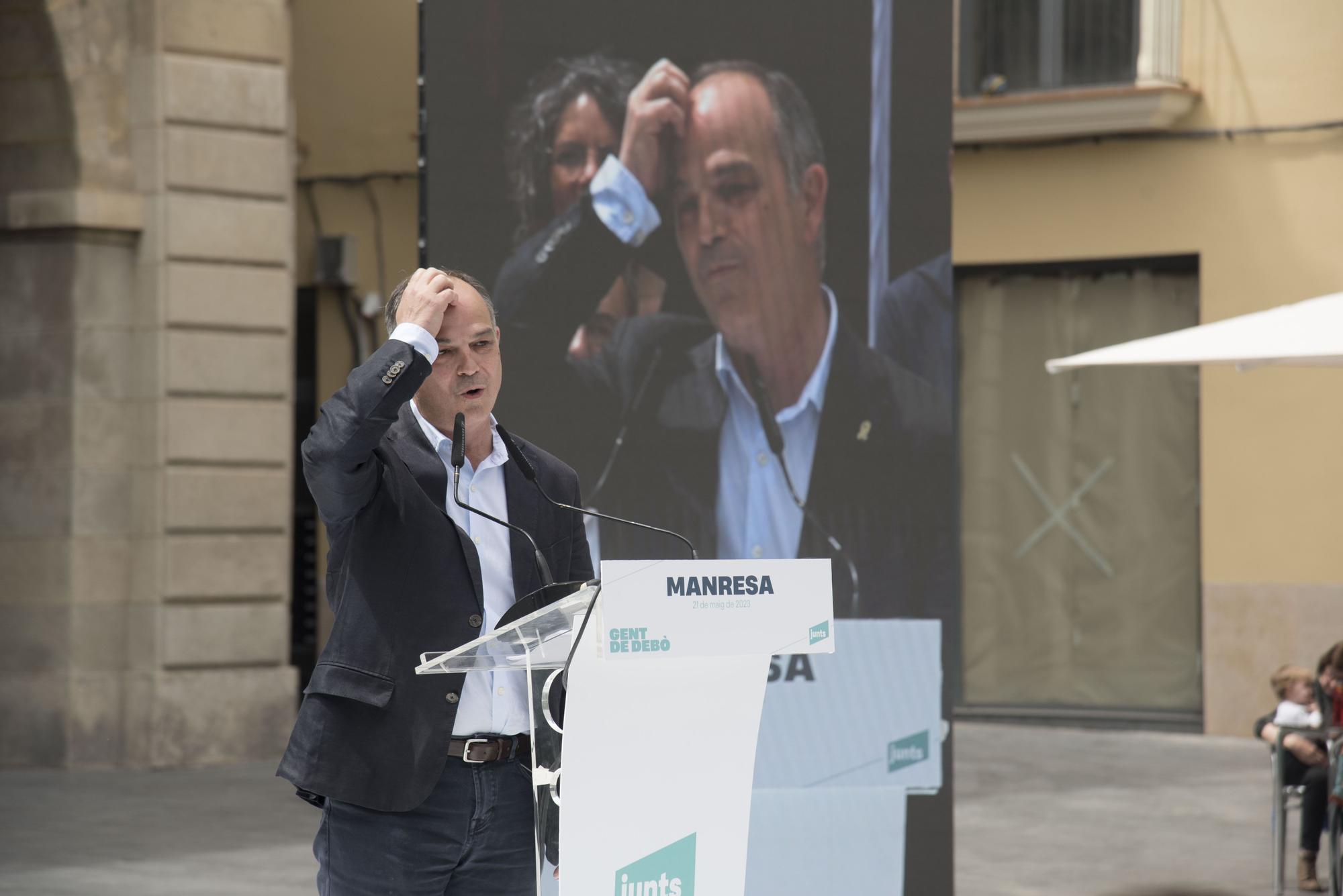 Acte central del candidat a l'alcaldia de Manresa de Junts, Ramon Bacardit