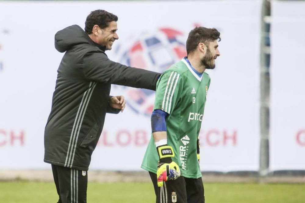 Entrenamiento del Real Oviedo en El Requexón