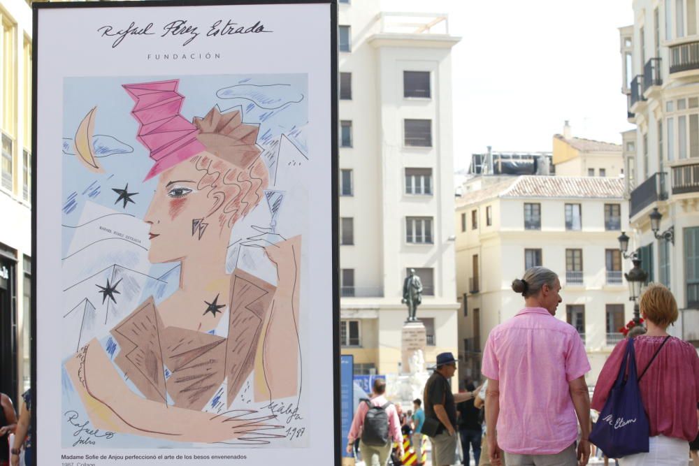 Esta muestra estará en la calle Larios durante 15 días, coincidiendo con el aniversario de la muerte de Pérez Estrada, en el año 2000.