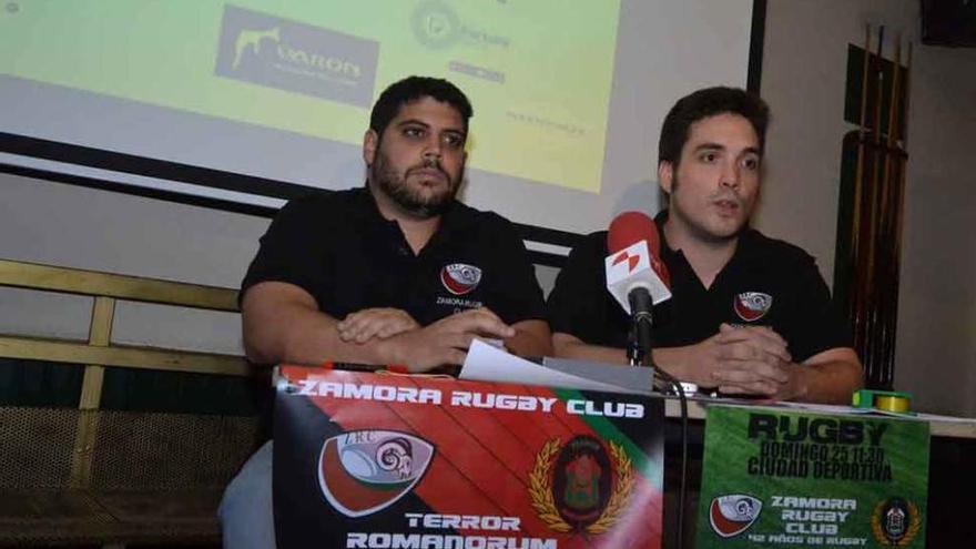 Sergio Bragado y Fernando Tijera, directivos del Zamora RC.