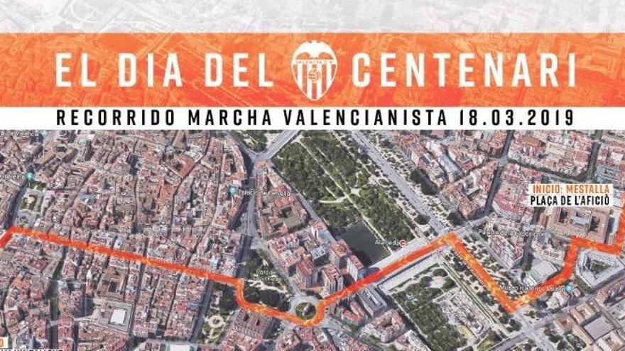 Conoce el itinerario de la marcha oficial del Centenario
