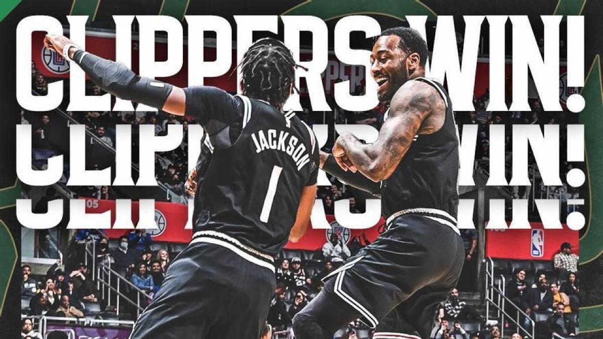 Los Clippers celebran su victoria