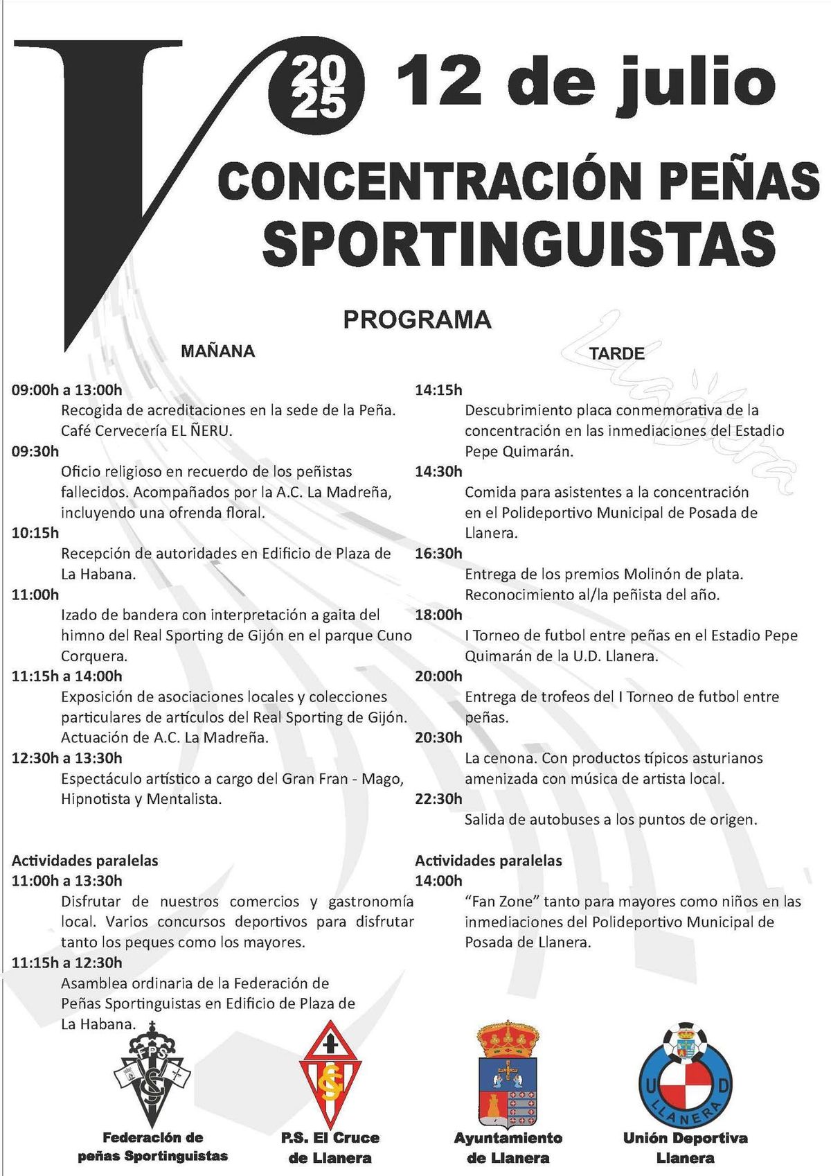 Programa de actividades.