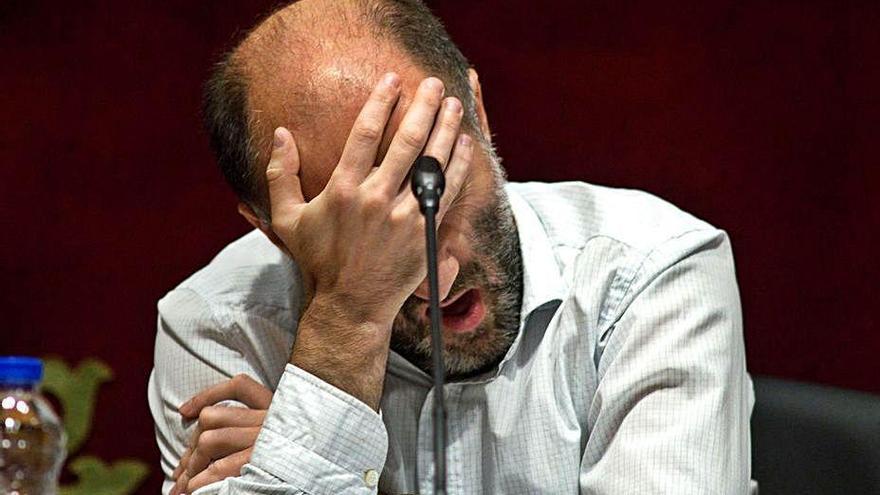 Pérez Jácome, ayer en el pleno del Concello de Ourense.