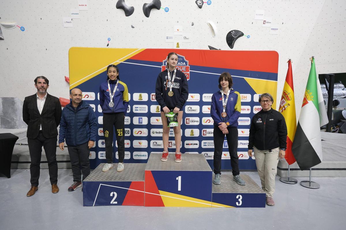 Galería | Podio primera jornada de la Copa de España de Escalada en Cáceres