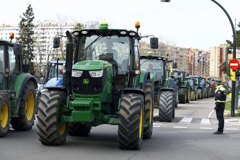 Tractorada en Zaragoza