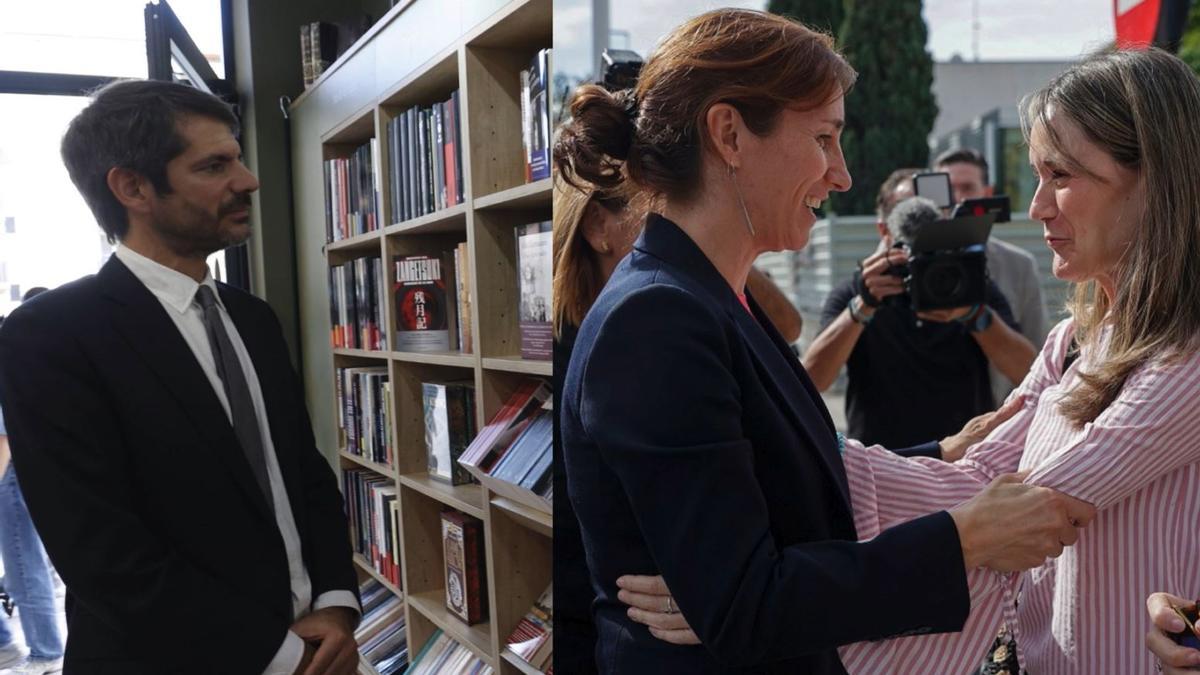 Ernest Urtasun y Mónica García en sus visitas a Valencia a las puertas del 29-O