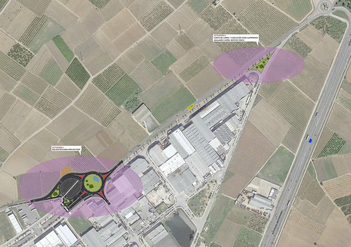 Croquis de la intervención proyectada por la diputación.
