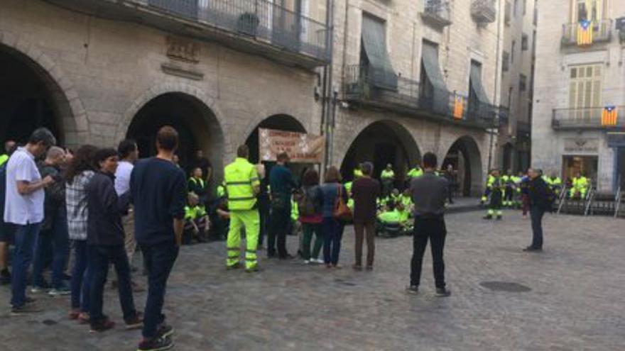 Noves protestes i queixes de la policia de Girona i els treballadors de l’Ajuntament