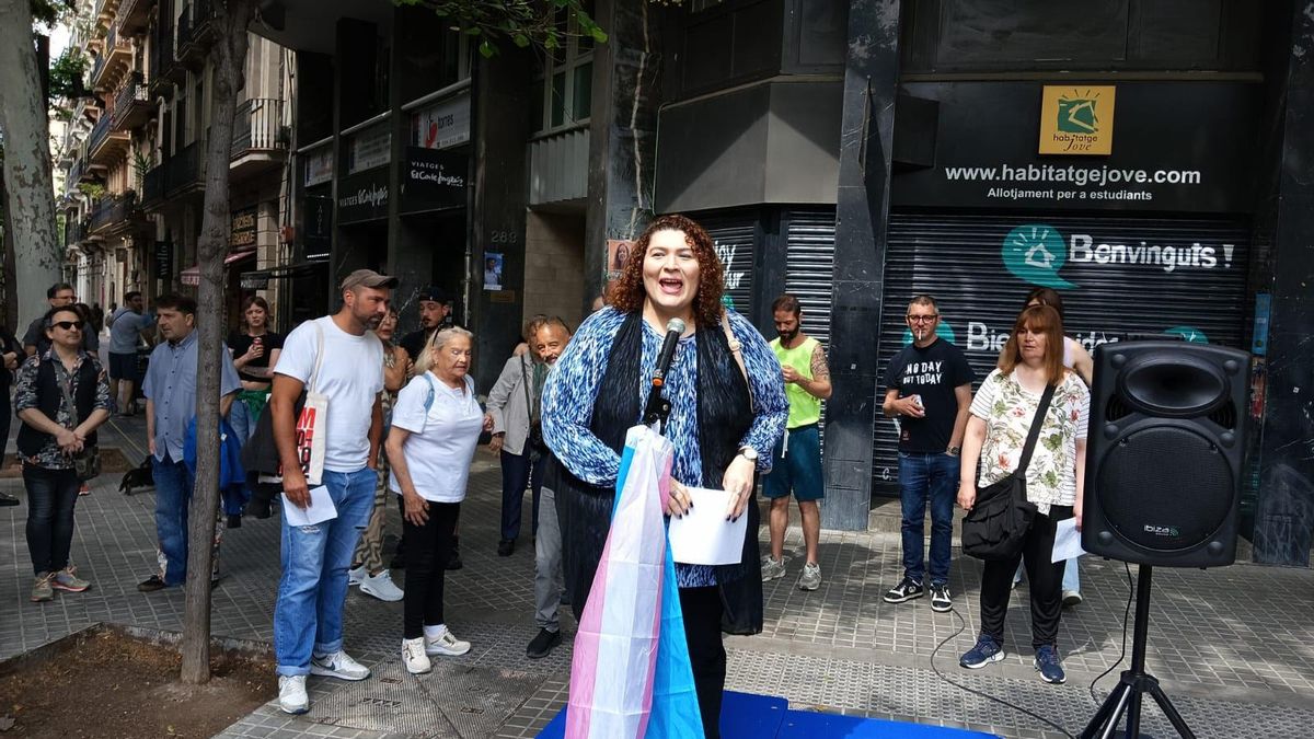 Homenatge a l'activista trans Sílvia Reyes