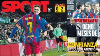 Los titulares tras la victoria copera y la situación con Arbeloa en Madrid